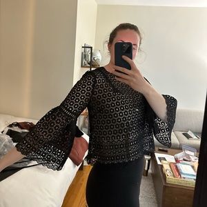 J.Crew Eyelet Cropped Blouse